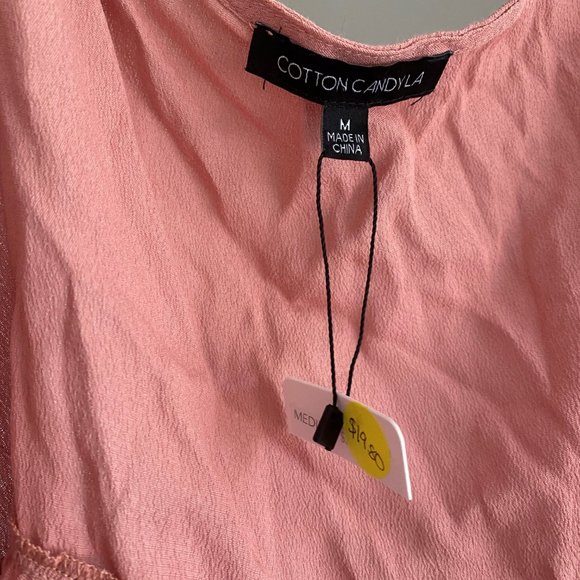 Pink tie blouse - Picture 3 of 3